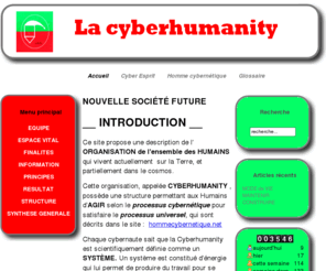 cyberhumanity.net: INTRODUCTION
Joomla! - le portail dynamique et système de gestion de contenu