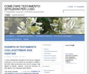 testamenti.biz: COME FARE TESTAMENTO: GUIDA E ISTRUZIONI PER SCRIVERE IL TESTAMENTO
Testamento olografo, pubblico e segreto: come fare testamento, istruzioni ed esempi di testamenti olografi per essere certi della validità del lascito