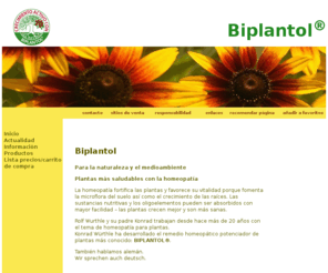 biplantol-es.com:  -- Biplantol - Homeopatia para la naturaleza -- 
 Biplantol. Homeopatia para la naturaleza, la agricultura y el medio ambiente 