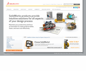 kosmicblobs.com: 3D CAD Design Software SolidWorks
Dassault Systèmes SolidWorks Corp. develops and markets 3D CAD design software, analysis software, and product data management software. SolidWorks is the leading supplier of 3D CAD product design engineering software.