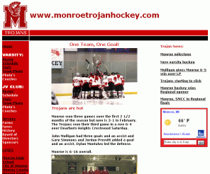 monroetrojanhockey.com: Monroe Trojans High School Ice Hockey 
Welcome to Monroe, Michigan High School Ice Hockey. Home of the Trojans.