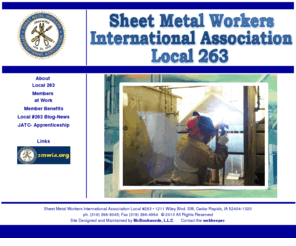 smw263.org: Sheet Metal Workers International Association: Local # 263
Sheet Metal Workers International Association - Local 263 Cedar Rapids, Iowa