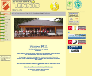 tennis-hilden.de: Tennisabteilung  des SV Hilden-Nord e.V. Hilden
SV-Hilden-Nord- Tennisabteilung Hilden, Breitensport, Leistungssport, Freizeit