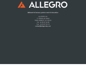 allegro-btp.biz: Allegro - btp
Bâtiment et travaux publics neuf et rénovation