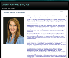 erinsfalcone.com: Erin Falcone, RN
career biography and contact information