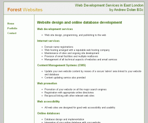 ravel.org.uk: Web development services, Andrew Dolan BSc, London
