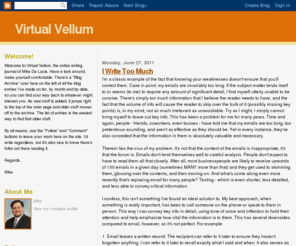 virtualvellum.com: Blogger: Blog not found
Blogger is a free blog publishing tool from Google for easily sharing your thoughts with the world. Blogger makes it simple to post text, photos and video onto your personal or team blog.