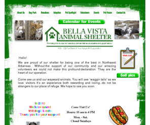 bellavista-animalshelter.org: Welcome
Bella Vista Animal Shelter Org