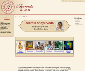 dhanvantaridham.com: Secrets Of The Ayurveda
Ayurveda - the natural way to health