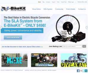 e-biketours.com: E-BikeKit™ - Electric Bike Conversion Kit System
The E-BikeKit™ Electric Bike Conversion Kit System empowers you to easily convert your own conventional bike into a battery-powered electric bicycle with our high quality electric bike kit.