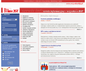 wszystkoobip.pl: Serwis Informacyjny dla BIP - Biuletyn Informacji Publicznej (BIP)
BIP - Biuletyn Informacji Publicznej - Serwis informacyjny www.wszystkoobip.pl