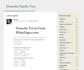 doucettefamilytree.com: Doucette Family Tree
