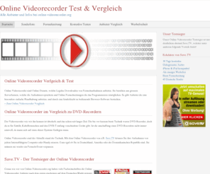 online-videorecorder.org: Online Videorecorder Vergleich & Test - online-videorecorder.org
Online-Videorecorder.org - Alle Informationen rund um Online Videorecorder