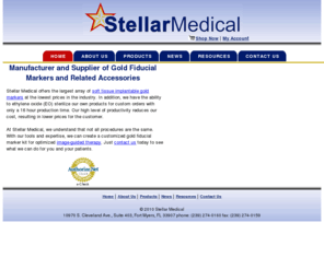 stellarmedicalonline.com: Stellar Medical
Manufacturer and Supplier of Gold Fiducial Markers and Related Accessories