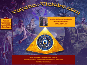 voyance-victoire.com: Voyance-victoire.com, retrouver Victoire voyante avec son don naturel et sa simplicité
Voyance-victoire.com, retrouvez Victoire la voyante et Athanase pour votre horoscope et vos themes astraux...