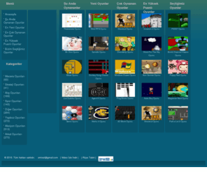 oyunoynaindir.com: Ücretsiz Üyeliksiz Sınırsız Online Oyun Oyna Oyun İndir
En yeni en güncel en iyi oyun sitesi - Macera, Strateji, Atış, Spor, Diğer, Aksiyon, Yapboz, Arkat,  Oyunları