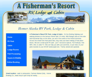 Afishermansresort Com Homer Alaska Rv Park Lodge Cabin A