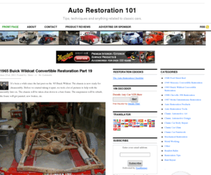 autorestoration101.com: Auto Restoration 101
 classic and collector car restoration how to