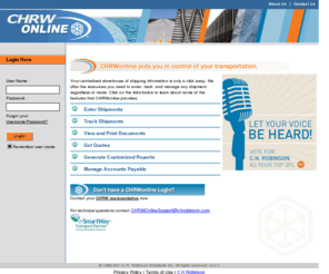 chrwonline.com: CHRWonline - Internal Error
