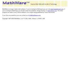 mathware.com: MathWare-home page

