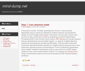 mind-dump.net: Blog
Joomla! - the dynamic portal engine and content management system