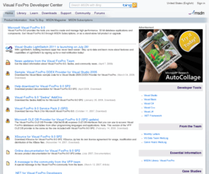msvisualfoxpro.org: Visual FoxPro Home
Microsoft Visual FoxPro: Library, learning resources, downloads, support, and community. Evaluate and find out how to install, deploy, and maintain on Visual FoxPro.