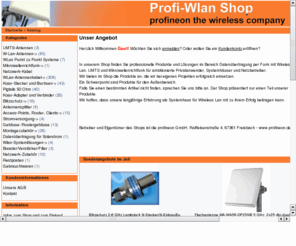 profineon.net: Profineon W-Lan Shop
W-Lan Antennen Antennenkabel Accesspoint