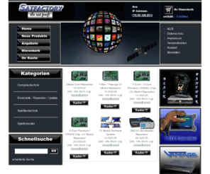 satfactory24.net: Satfactory
satfactory.de - Online Satshop mit Produkten und Service wie: Digital Receiver, 
Ci Module, Programmer, PC-TV Karten, Bootloader Reparaturen, CI Reparaturen, und alles weitere rund um die Sattechnik