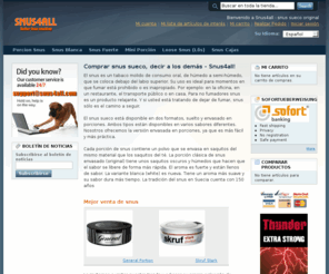 snus4all.es: Snus tabaco sueco - Comprar snus online - Mejor que fumar  - Snus4all
Snus sueco original. Comprar snus en España. Snus orden en línea. Snus sueco original. Mejor que fumar. Compre snus y dígaselo a sus amigos!
