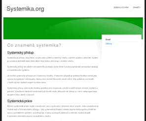 systemika.org: Co znamená systemika? - Systemika.org
