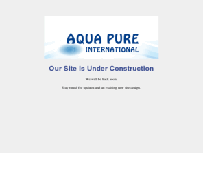 aquapureinternational.com: Aqua Pure International
Aqua Pure International builds and sells unique water production products for local, national, and international markets. Using the moisture present in the atmosphere, the company is creating unique appliances that resolve the need for fresh drinking water while cooling and dehumidifying at the same time.