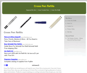 crosspenrefills.org: Cross Pen Refills
Find the Cheapest Cross Pen Refills and any other info you need!