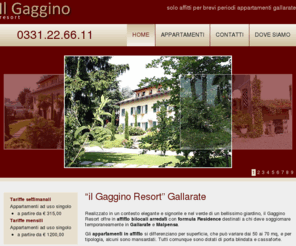 ilgagginoresort.com: Appartamenti affitto Gallarate, bilocale arredato per brevi periodi
Appartamenti affitto Gallarate Malpensa: solo affitti brevi bilocali arredati di diverse metrature e tipologie per aziende o studenti; clicca qui.