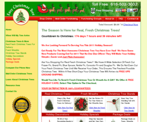 ezchristmastree.com: Buy Fresh Christmas Trees & Real Christmas Trees Online @ EasyChristmasTree.com
EasyChristmasTree.com has fresh christmas trees and real christmas trees for you this holiday season.  Buying a christmas tree online has never been so easy!