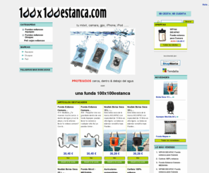 fundasumergible.es: 100x100estanca.com - 100x100estanca - la tienda para fundas y cajas 100x100estancas
100x100estanca es un tienda donde vendemos fundas y cajas 100x100estancas Aquapac, Dicapac y Peli para móvil, camara, mp3, gps, iPod, iPhone  