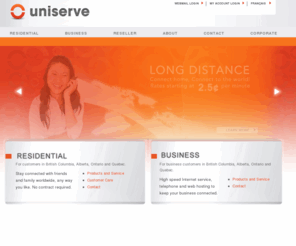 island.net: Telecom British Columbia, Alberta, Ontario, Quebec | Uniserve
Uniserve is a telecom company offering no-contract services like high speed Internet, digital phone and web hosting for residential customers in British Columbia, Alberta, Ontario and Quebec and businesses in BC.