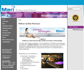 mari.nl: Mari Wanssum BV - zwembaden & zwembadbouw - infra smart infrarood cabines - spa's - sauna's - Home
Mari Wanssum - zwembaden & zwembadbouw - infra smart infrarood cabines - spa's - sauna's