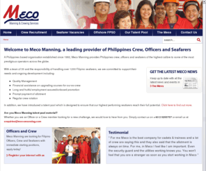 mecomanning.com: Philippines Seafarers | Filipino Seafarers | Filipino Crew
Meco Manning provide Philippines crew, officers and Filipino seafarers of the highest calibre to some of the most prestigious marine vessel operators around the globe.