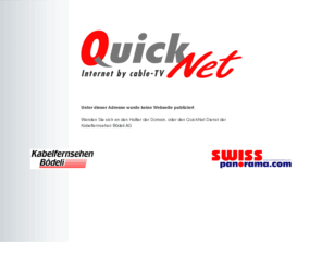 jachiet.net: QuickNet - highspeed internet by cable-TV
Datenmenge und zeitlich unlimitierter highspeed Internetzugang via Kabelmodem, ISDN und Analogmodem.