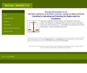 minardilaw.com: MICHAEL MINARDI P.A.  - Home
Criminal Defense Attorney