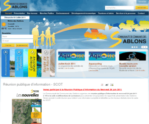 cc-sablons.fr: Communauté de Communes des Sablons
Bienvenue sur le site officiel de la Communauté de Communes des Sablons. Découvrez à travers cet espace  le territoire des Sablons, les élus, nos actualités, nos services et compétences, nos projets...