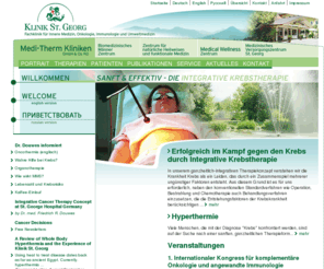 klinik-st-georg.info: Klinik St. Georg · Medi-Therm Kliniken GmbH & Co. KG - Fachklinik für Innere Medizin, Onkologie, Immunologie und Umweltmedizin - Integrative Krebstherapie, Hyperthermie
Klinik St. Georg - Medi-Therm Kliniken GmbH & Co. KG - Fachklinik für Innere Medizin, Onkologie, Immunologie und Umweltmedizin - Integrative Krebstherapie, Hyperthermie