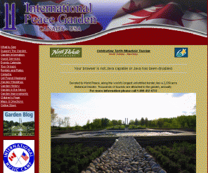 peacegarden.com: International Peace Garden United States and Canada
