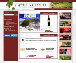 ctwineauthority.com: CT Wine Authority
CT Wine Authority | 877-419-4637 | Fairfield, CT 06825
We ship wine to most states in the USA. We boast a large selection of fine wines, from the best values to the most elite collectibles.