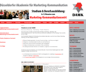 damk.net: Düsseldorfer Akademie für Marketing-Kommunikation e.V.
Offizielle Website der Düsseldorfer Akademie für Marketing und Kommunikation