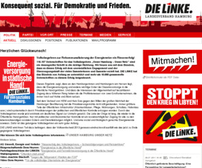 hier-ist-die-linke-hamburg.de: DIE LINKE. LV Hamburg: Aktuell
DIE LINKE. LV Hamburg