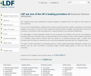 suppliersdirect.co.uk: LDF Supplier Finance | Vendor Finance
LDF Supplier Finance specialise in providing finance options and funding solutions to you and your customers