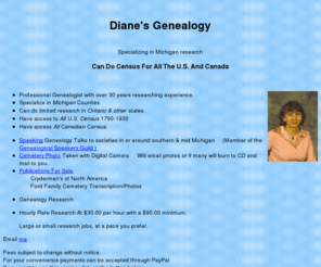 dianesgenealogy.com: Diane's Genealogy Page
