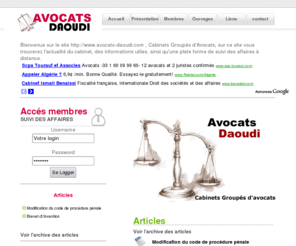 avocats-daoudi.com: LogiSam - Développement de solutions informatiques
Développement de solutions web complètes : Réservation de nom de domaine, création du désign, développement de sites web, hébergement, référencement, audit , optimisation ...etc