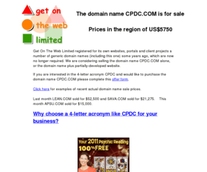 cpdc.com: The domain name CPDC.COM.
CPDC.COM is available for sale.